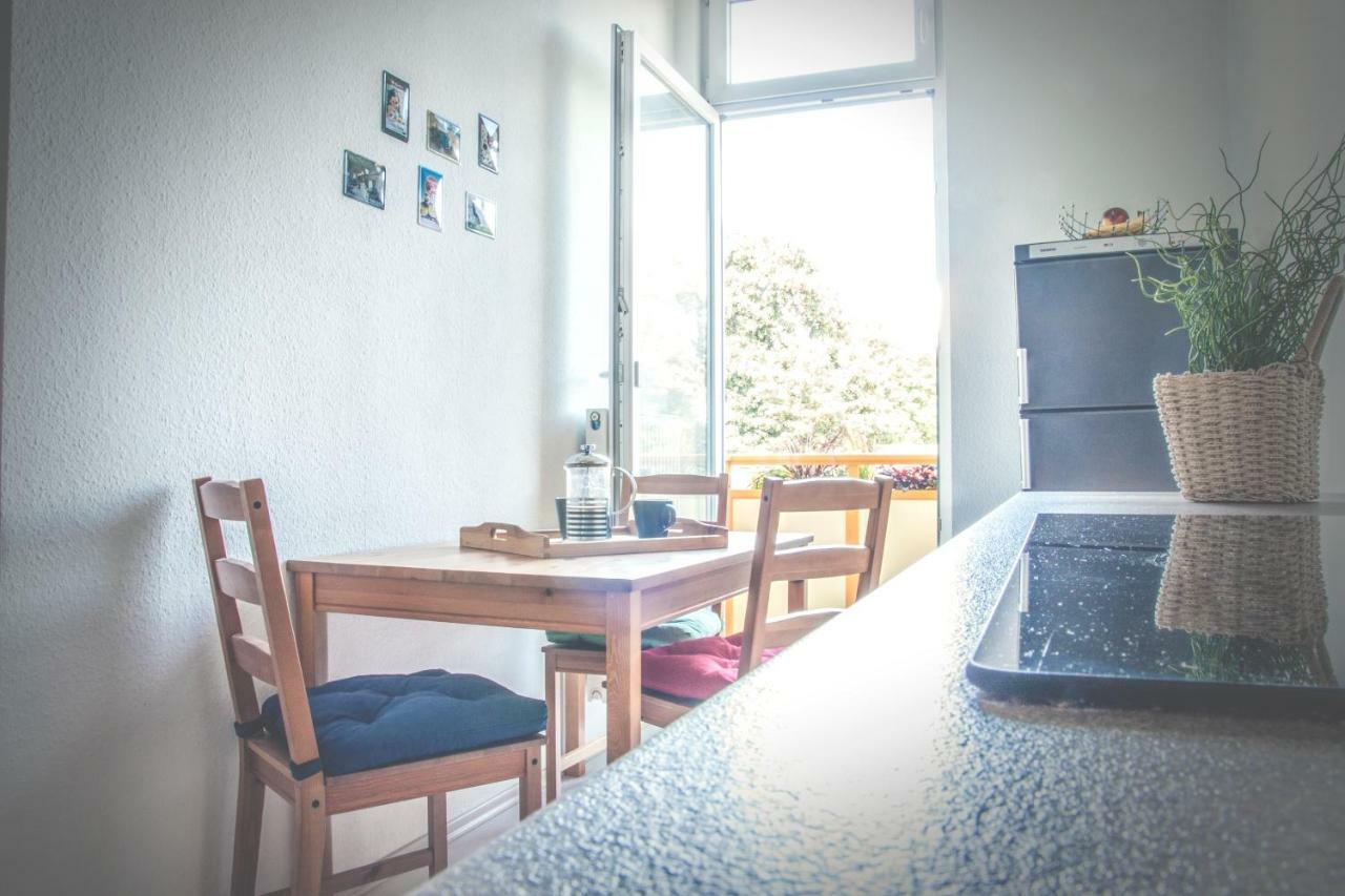Ferienwohnung Erfurt -Fewo Eva Bagian luar foto
